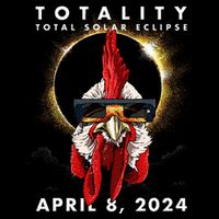 Solar Eclipse 2024 Chicken Rooster Magnet
