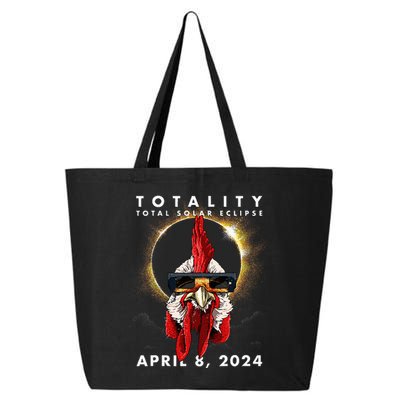 Solar Eclipse 2024 Chicken Rooster 25L Jumbo Tote