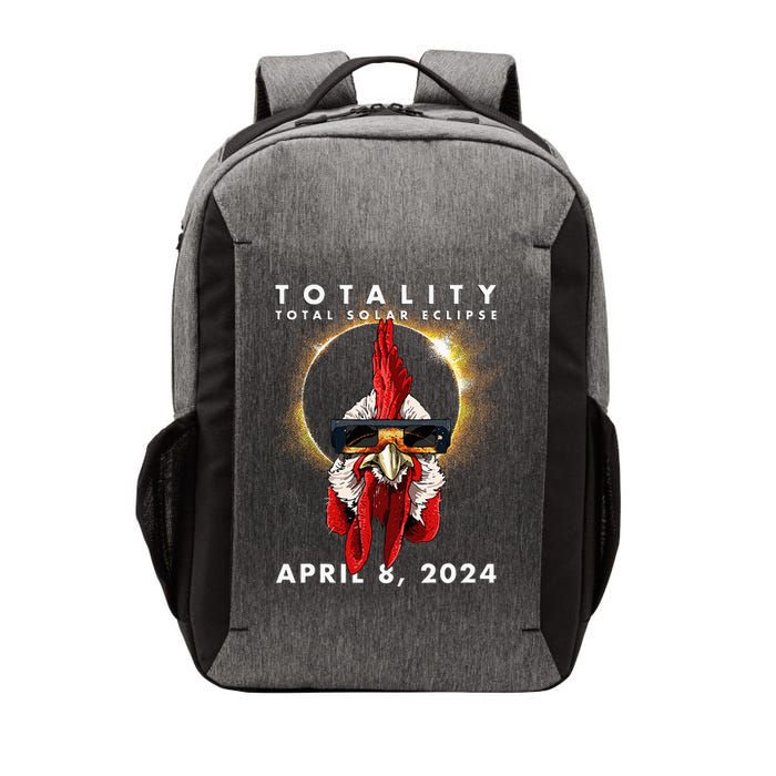 Solar Eclipse 2024 Chicken Rooster Vector Backpack