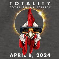 Solar Eclipse 2024 Chicken Rooster Vector Backpack