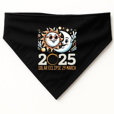 Solar Eclipse 2025 Partial Eclipse 2025 29 March Design Gift USA-Made Doggie Bandana