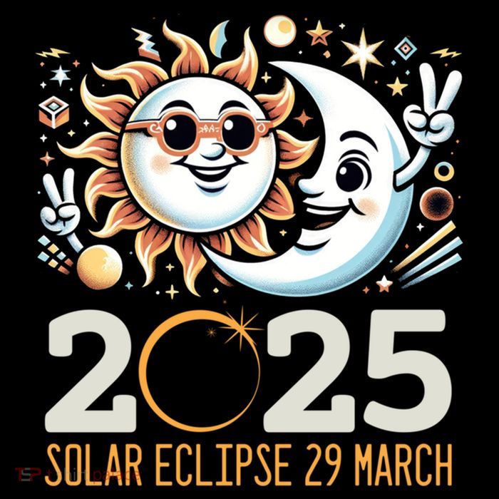 Solar Eclipse 2025 Partial Eclipse 2025 29 March Design Gift Flexfit Unipanel Trucker Cap