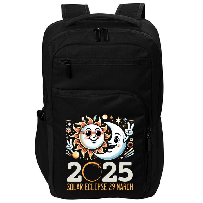 Solar Eclipse 2025 Partial Eclipse 2025 29 March Design Gift Impact Tech Backpack