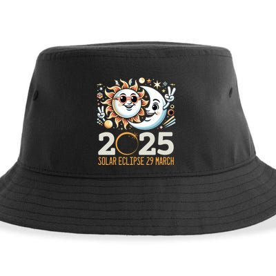 Solar Eclipse 2025 Partial Eclipse 2025 29 March Design Gift Sustainable Bucket Hat