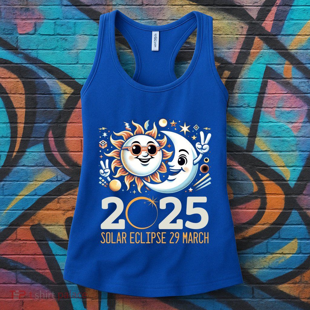 Solar Eclipse 2025 Partial Eclipse 2025 29 March Design Gift Womens Tank Top