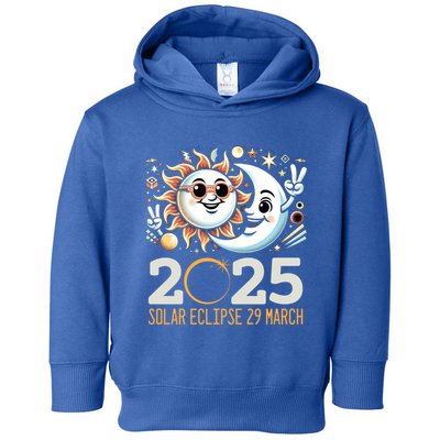 Solar Eclipse 2025 Partial Eclipse 2025 29 March Design Gift Toddler Hoodie