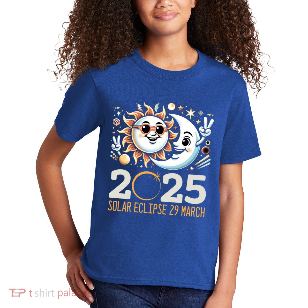 Solar Eclipse 2025 Partial Eclipse 2025 29 March Design Gift Kids T-Shirt