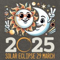 Solar Eclipse 2025 Partial Eclipse 2025 29 March Design Gift Cotton Canvas Backpack