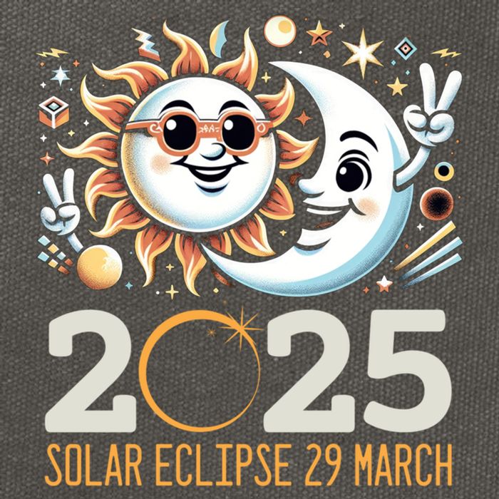Solar Eclipse 2025 Partial Eclipse 2025 29 March Design Gift Cotton Canvas Backpack