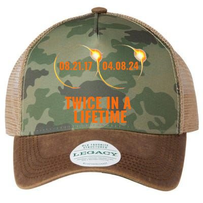 Solar Eclipse 2024 Twice In A Lifetime Solar Eclipse Legacy Tie Dye Trucker Hat