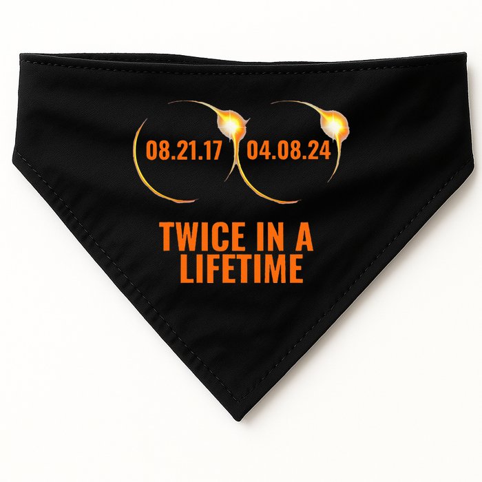 Solar Eclipse 2024 Twice In A Lifetime Solar Eclipse USA-Made Doggie Bandana
