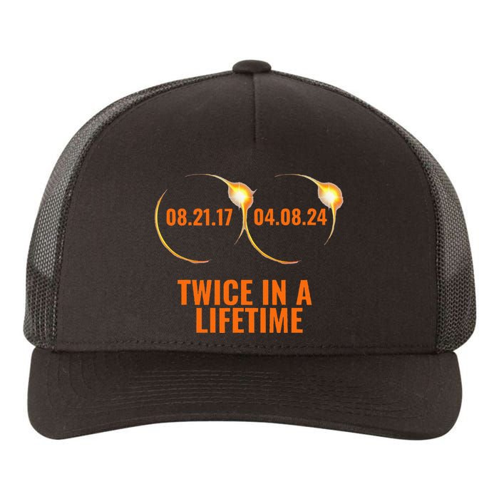 Solar Eclipse 2024 Twice In A Lifetime Solar Eclipse Yupoong Adult 5-Panel Trucker Hat