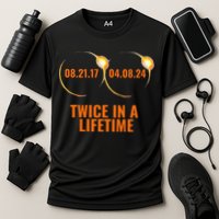 Solar Eclipse 2024 Twice In A Lifetime Solar Eclipse Performance Shirt