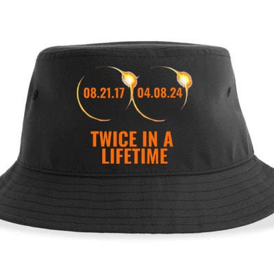 Solar Eclipse 2024 Twice In A Lifetime Solar Eclipse Sustainable Bucket Hat