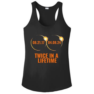 Solar Eclipse 2024 Twice In A Lifetime Solar Eclipse Ladies PosiCharge Competitor Racerback Tank