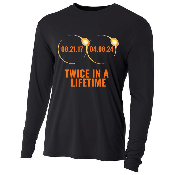 Solar Eclipse 2024 Twice In A Lifetime Solar Eclipse Cooling Performance Long Sleeve Crew