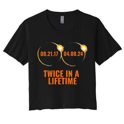 Solar Eclipse 2024 Twice In A Lifetime Solar Eclipse Crop Top