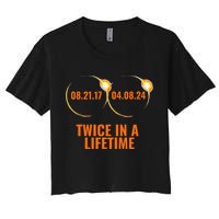 Solar Eclipse 2024 Twice In A Lifetime Solar Eclipse Crop Top
