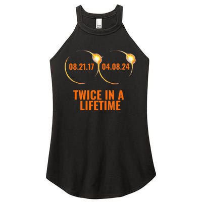 Solar Eclipse 2024 Twice In A Lifetime Solar Eclipse Women's Perfect Tri Rocker Tank