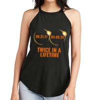 Solar Eclipse 2024 Twice In A Lifetime Solar Eclipse Women's Perfect Tri Rocker Tank