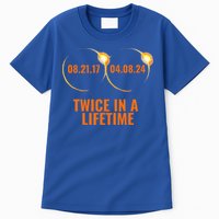 Solar Eclipse 2024 Twice In A Lifetime Solar Eclipse Tall T-Shirt
