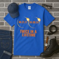 Solar Eclipse 2024 Twice In A Lifetime Solar Eclipse Tall T-Shirt