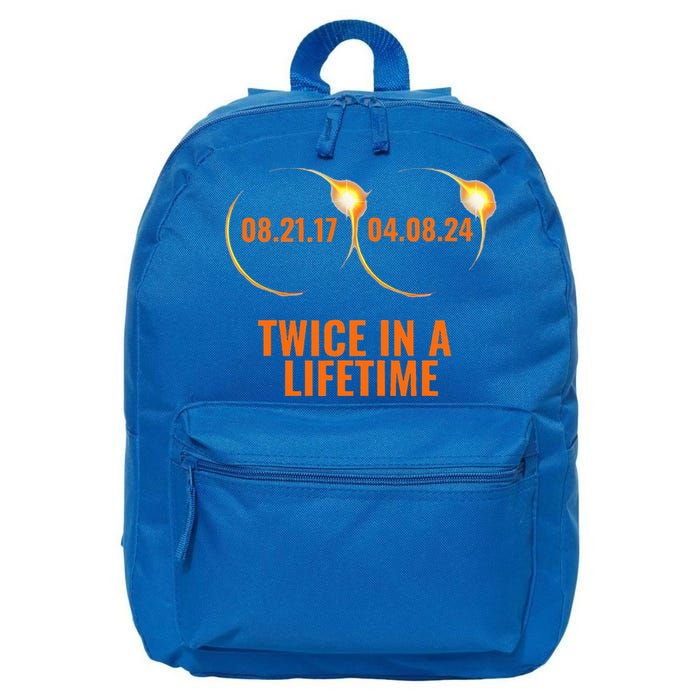 Solar Eclipse 2024 Twice In A Lifetime Solar Eclipse 16 in Basic Backpack