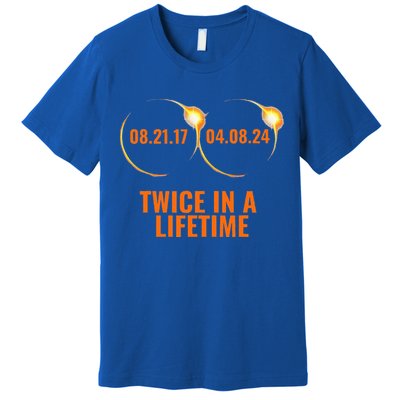Solar Eclipse 2024 Twice In A Lifetime Solar Eclipse Premium T-Shirt