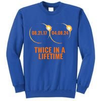 Solar Eclipse 2024 Twice In A Lifetime Solar Eclipse Tall Sweatshirt