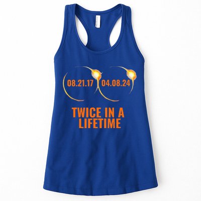Solar Eclipse 2024 Twice In A Lifetime Solar Eclipse Womens Tank Top