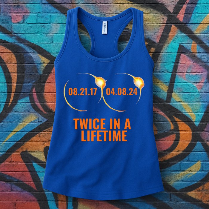 Solar Eclipse 2024 Twice In A Lifetime Solar Eclipse Womens Tank Top