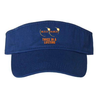 Solar Eclipse 2024 Twice In A Lifetime Solar Eclipse Valucap Bio-Washed Visor
