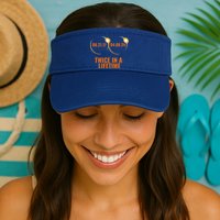Solar Eclipse 2024 Twice In A Lifetime Solar Eclipse Valucap Bio-Washed Visor