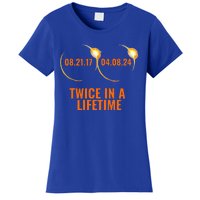 Solar Eclipse 2024 Twice In A Lifetime Solar Eclipse Women's T-Shirt