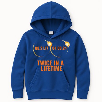 Solar Eclipse 2024 Twice In A Lifetime Solar Eclipse Kids Hoodie
