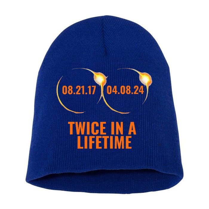 Solar Eclipse 2024 Twice In A Lifetime Solar Eclipse Short Acrylic Beanie