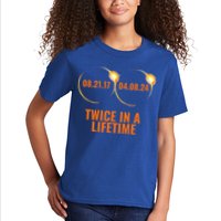 Solar Eclipse 2024 Twice In A Lifetime Solar Eclipse Kids T-Shirt