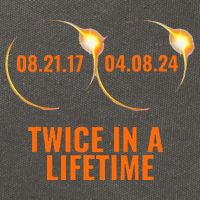 Solar Eclipse 2024 Twice In A Lifetime Solar Eclipse Cotton Canvas Backpack