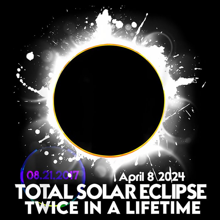 Solar Eclipse 2024 Twice In A Lifetime 2017 Totality Tie-Dye T-Shirt
