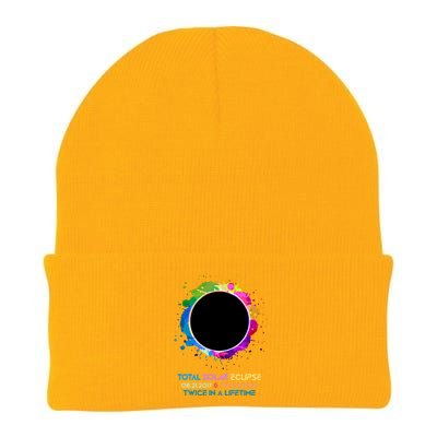 Solar Eclipse 2024 Twice In A Lifetime 2017 Totality Knit Cap Winter Beanie