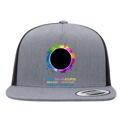 Solar Eclipse 2024 Twice In A Lifetime 2017 Totality Flat Bill Trucker Hat