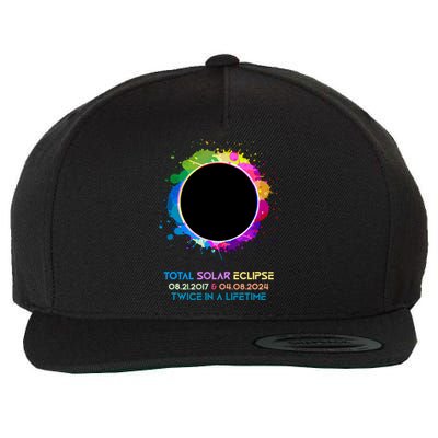 Solar Eclipse 2024 Twice In A Lifetime 2017 Totality Wool Snapback Cap