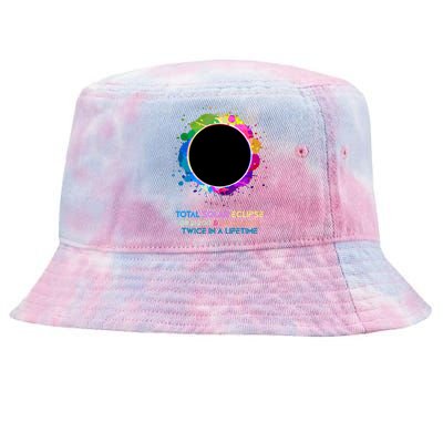 Solar Eclipse 2024 Twice In A Lifetime 2017 Totality Tie-Dyed Bucket Hat