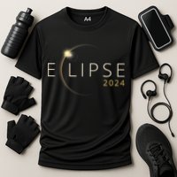 Solar Eclipse 2024 Total Solar Eclipse 4.08.24 Trending Design Eclipse Cooling Performance Crew T-Shirt