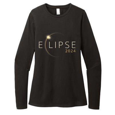 Solar Eclipse 2024 Total Solar Eclipse 4.08.24 Trending Design Eclipse Womens CVC Long Sleeve Shirt