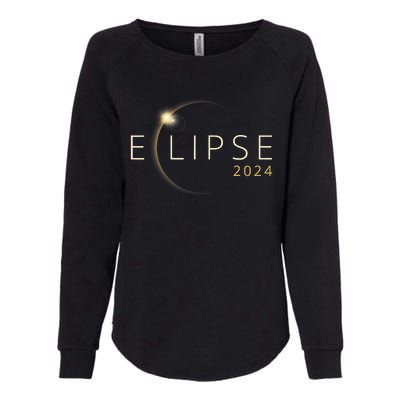 Solar Eclipse 2024 Total Solar Eclipse 4.08.24 Trending Design Eclipse Womens California Wash Sweatshirt