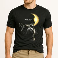 Solar Eclipse 2024 Total Eclipse April 8th 2024 Cat Cooling Performance Crew T-Shirt