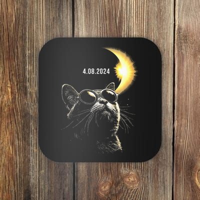 Solar Eclipse 2024 Total Eclipse April 8th 2024 Cat Coaster