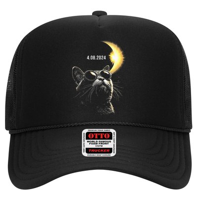 Solar Eclipse 2024 Total Eclipse April 8th 2024 Cat Trucker Hat