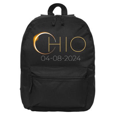 Solar Eclipse 2024 State Ohio Total Solar Eclipse 16 in Basic Backpack